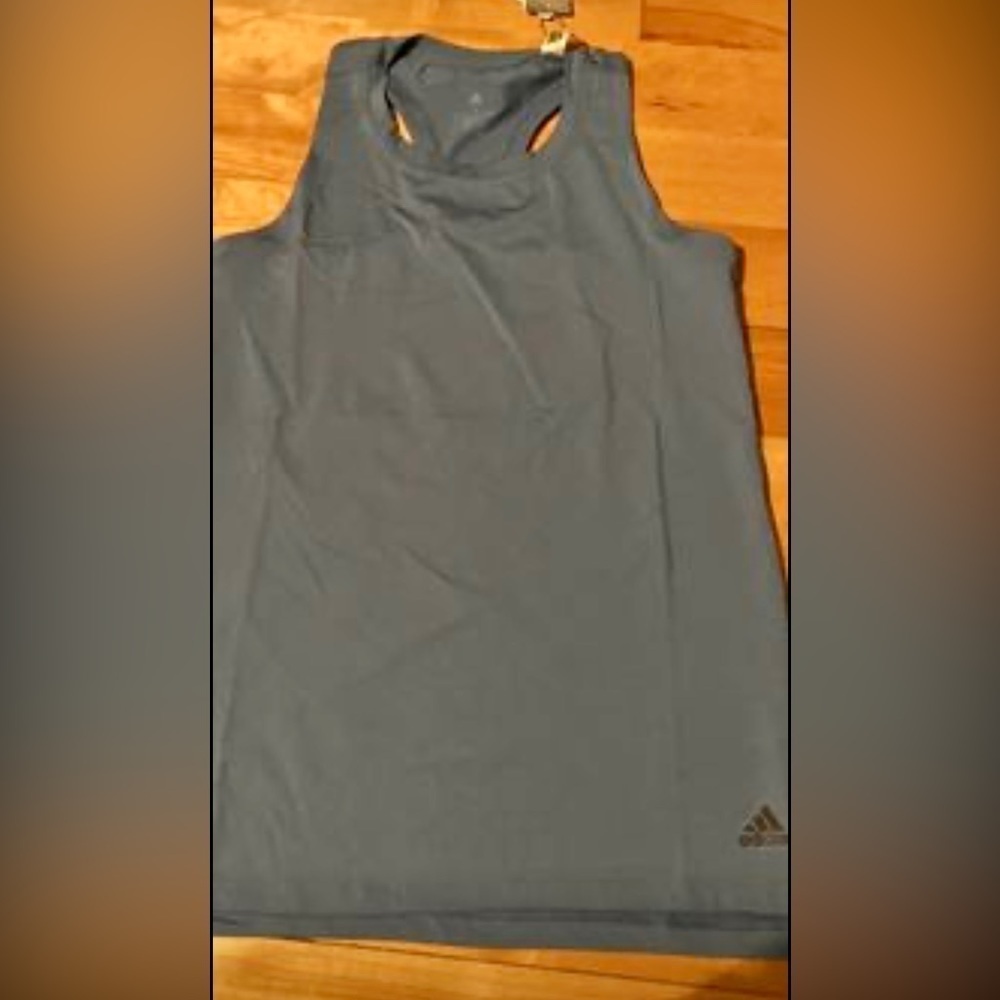 NWT Adidas Maternity Heather Blue Racerback Activewear Tank Top Size Small